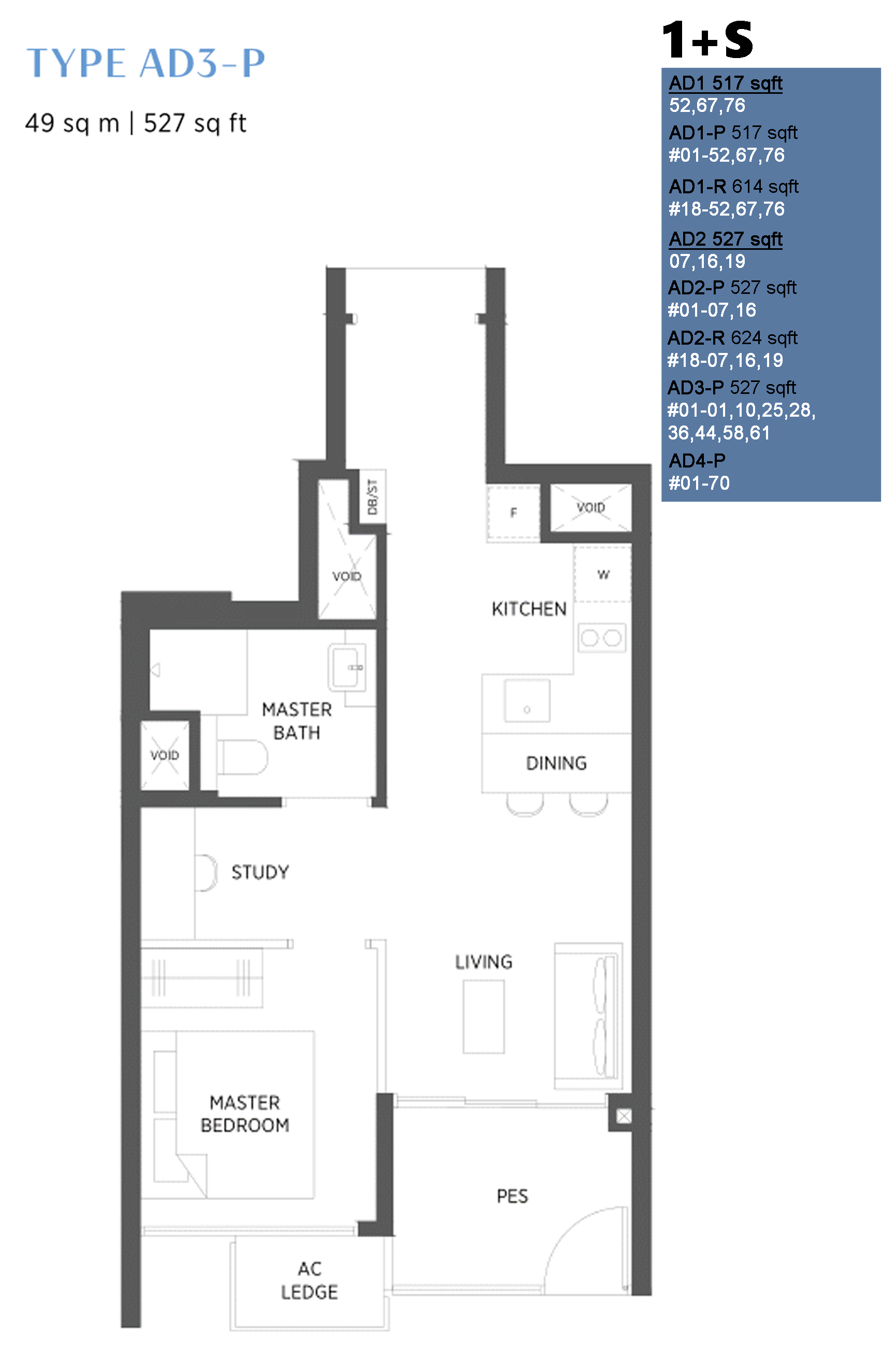 parc-esta-floor-plan-1-bedroom-study-ad3p-singapore