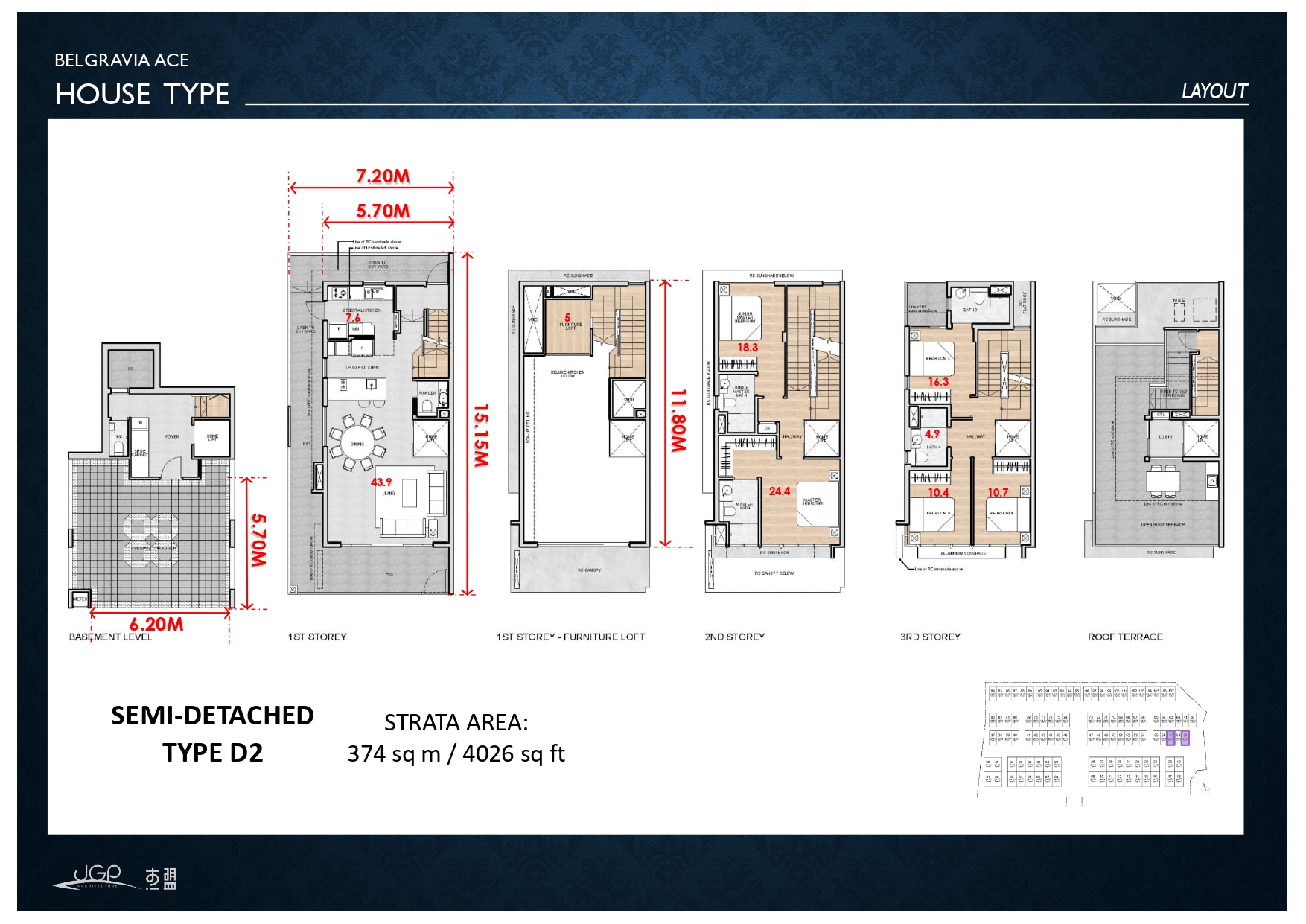 TYPE-D2-Belgravia Ace Floor Plan with Room Size